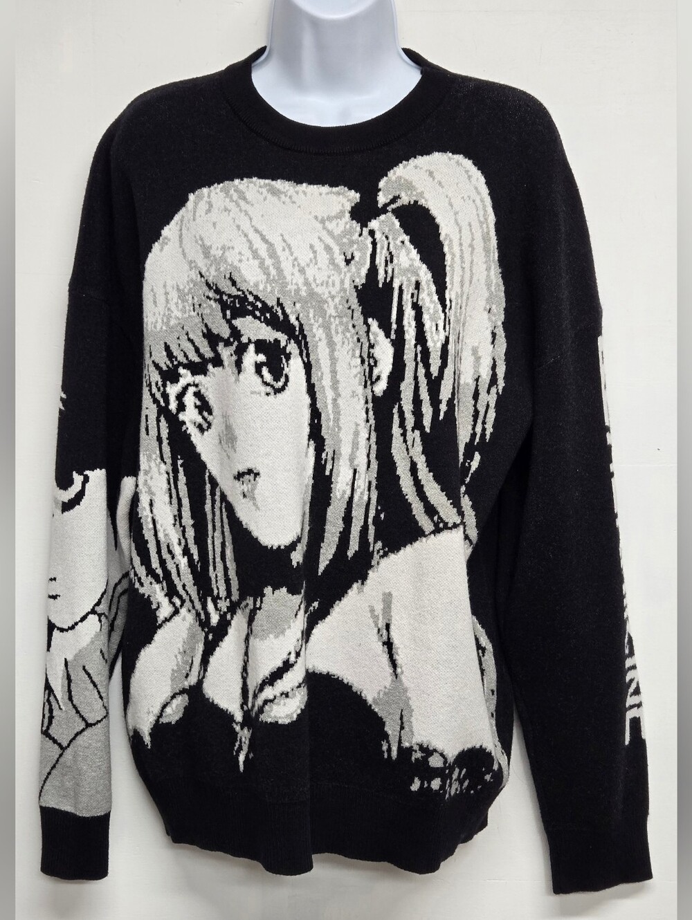 Maener S Graphic Sweater Stretch Knit Anime Misa Amane